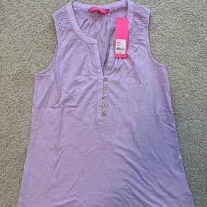 Lilly Pulitzer Essie top in Lilac Freesia size XS
